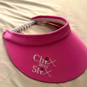 Pink Chix With Stix Visor